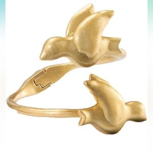 Tory Burch Dove Gold Bangle Bracelet